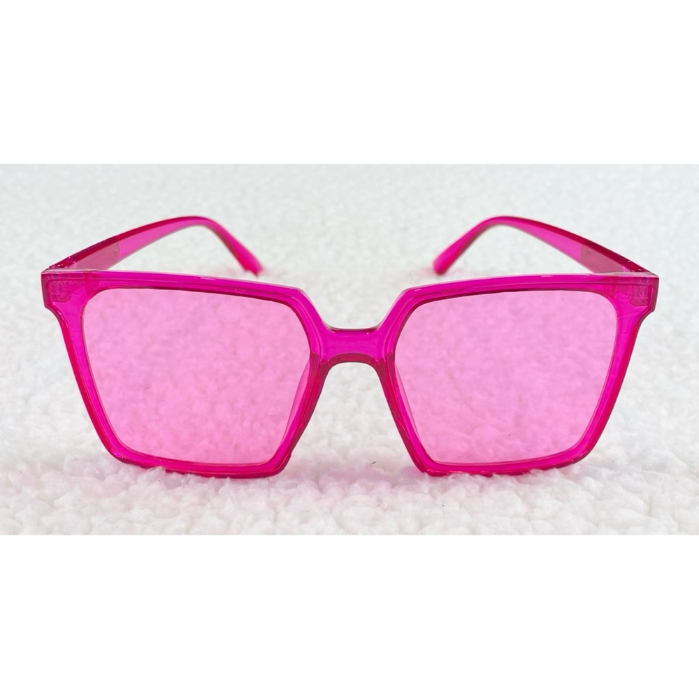 (NIB) RENNES • Hot Pink Square Frame Fashion Glasses